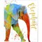 Colorful Safari Animals 2 by Jean Plout 12" x 15" Canvas Wall Art (Set of 2)